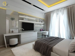 Otaq daxili 18 kv m balkonlu yataq otağı şəkli