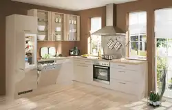 Warm beige in the kitchen interior