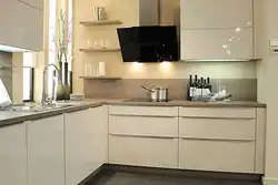 Warm beige in the kitchen interior