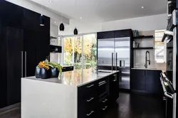 Built-in kitchen photo black