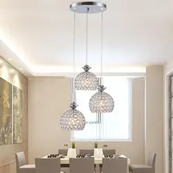 Modern design of chandeliers for the kitchen photo