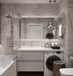 Bathroom design in an ordinary apartment photo of a room