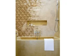 Bathroom interior decorative plaster