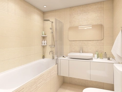 Bath interior beige walls