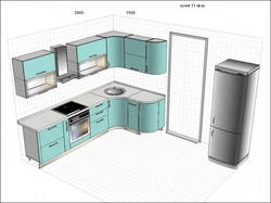 Примеры кухни 9 кв м фото в панельном доме