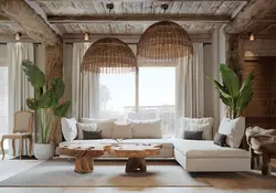 Photo living room in eco-style