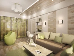 Photo living room in eco-style
