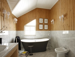 Дизайн обычной ванной комнаты плитка