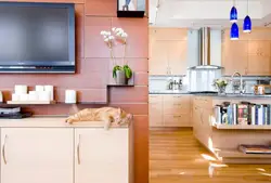 TV design in the kitchen photo
