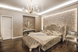 Bedroom wall plaster design