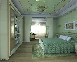 Photo of the interior of the house bedroom