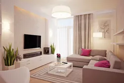 Living room design in an ordinary apartment