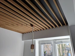 Kitchen Ceiling With Slats Photo