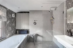 Bathrooms in gray tones real photos