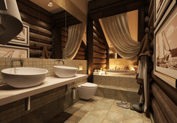 Country bathroom interior