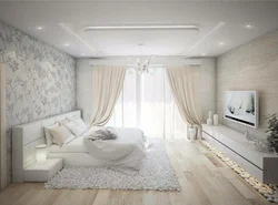 Design Project Of A Bedroom Living Room In An Apartment