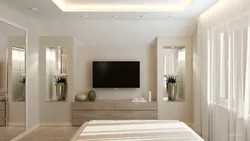 Дизайн проект спальни гостиной в квартире