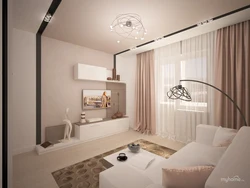 Дизайн проект спальни гостиной в квартире