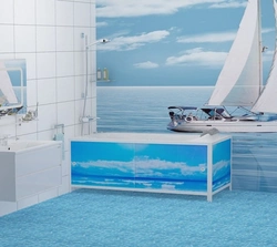 Ванна бөлмесінің дизайны ванна экраны