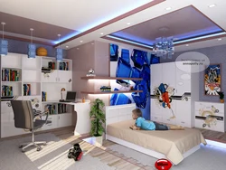 Спальня детская мальчику дизайн