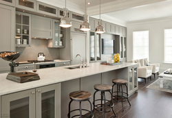 Combination of gray and beige in the kitchen photo