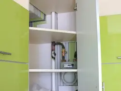 How to hide pipes in the kitchen photo