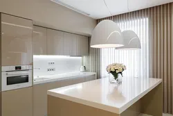 Photo Of A Modern Kitchen In Beige Tones Photo