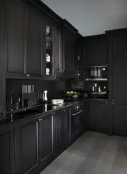 Кухня дизайн темная классика