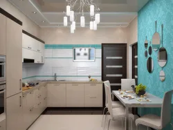 Corner kitchen design in a modern style 12 sq m