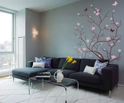 Покраска стен в квартире фото цветов