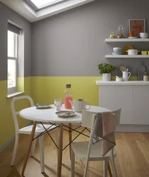 Photo of renovation of painted walls in the kitchen