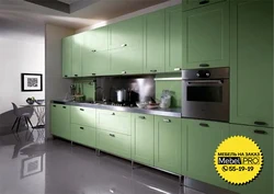Gray green kitchen photo