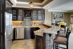 Stylish bar counters for the kitchen photo