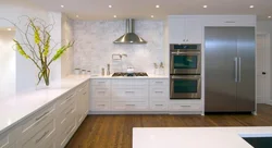 Kitchen Without Wall Cabinets Modern Style Photo Corner