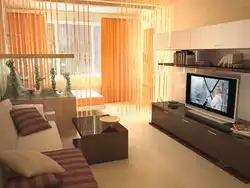 Living Room Design With Zoning 16 Sq M