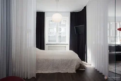 Zoning A Room With Curtains Photo Bedroom Ideas