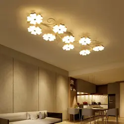 Современные люстры потолочные для гостиной натяжной потолок фото