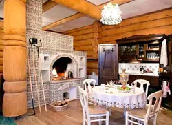 Photo of kitchen interior Russian style