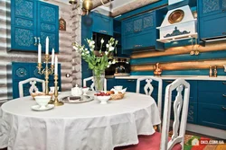 Photo of kitchen interior Russian style