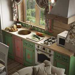 Photo of kitchen interior Russian style