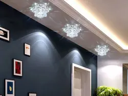 Design Of Suspended Ceilings With Lighting In The Hallway