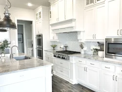 Which countertop is best for a white kitchen photo