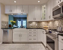 Which countertop is best for a white kitchen photo