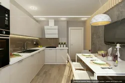 Kitchen design in an apartment 12 sq m renovation