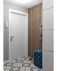 Dekorativ slats fotoşəkil ilə koridor