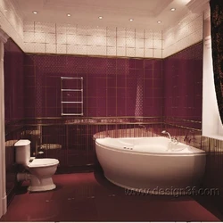 Bath Design Burgundy Color