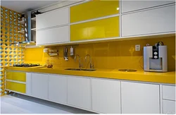 Yellow Kitchen Walls Photo