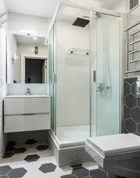 Renovation of the bathroom and toilet photo combined with shower