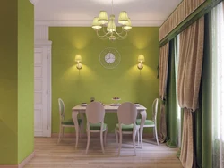 Colors combined with olive color in the kitchen interior photo