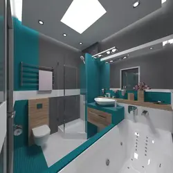 Combined bathroom design 9 m